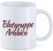 Huuraa Tasse Blutgruppe Arabica Schriftzug Geschenk 330ml Weiß Blutgruppe Arabica Präsent