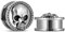 ERKUOO 2PCS Totenkopf Ohrmesser Schrauben Ohrstöpsel Tunnel Ohr Fleisch Tunnel Piercing Ohrringe Kleiderbügel Expander Stretcher 12mm