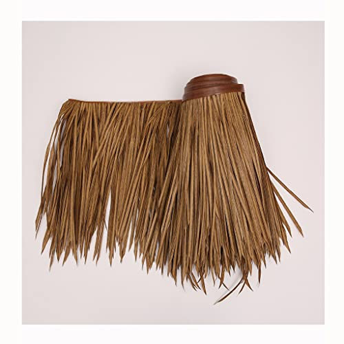 Simulation Thatch Roll Palm Thatch Roll PE Künstliche Stroh Prävention Antiseptische Isolierung Dach Gras Scenic Pavillon Dekoration Stroh Fake Gras Thatch Roll Feuer - 0.5X1m (1.64X3.28ft) (Color :