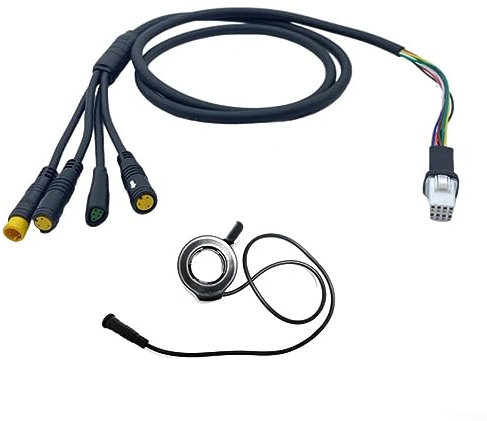 Elektrofahrrad Motorkabel, E-BikeTorque Motor 1T4 Montagekabel Bremsanzeige Gasgriff Anschluss für Bafang M400 G330 G510 M620, 1T4 CAN +130X