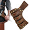 Schwerthalter Mittelalter Retro Schwertgürtel Verstellbar Aus Leder Schwertgürtelhalter Vintage Ritter Scheide für Wikinger Kostüm Cosplay Halloween Cosplay (Braun)