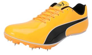 PUMA Evospeed Sprint 14.5, Track and Field Shoe Unisex Adulto, Sun Stream Black White, 46.5 EU
