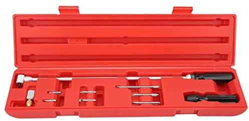 Kit D'outils de Réglage du Carburateur, 10 Pièces, clé de Réglage du Carburateur avec Outil de Tournevis biseauté à 90 Degrés, Outil de Réglage du Carburateur du Moteur