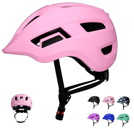 FAYDUDU Casco de bicicleta para niños y niños, casco de bicicleta para bebé, multifunción, ajustable, casco deportivo, ciclismo, patinete, casco ligero para niños, niñas de 2 a 8 años de edad (rosa,