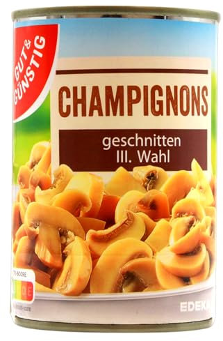 Edeka Gut & Günstig Champignons geschnitten 3.Wahl, 12er Pack (12 x 170g)