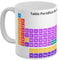 Taza Tabla Periódica en Español de Cerámica 350ml - Mug de los Elementos Periódicos para el Café, Agua, Desayuno, Merienda… - Regalo Original para Científicos o Amantes de la Ciencia - Tazón Unisex