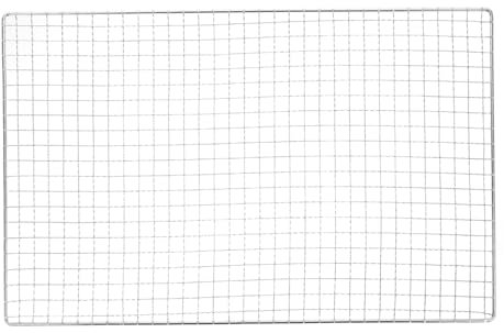 Milisten 3 Pz Rete per Barbecue in Acciaio Inossidabile Rete per Barbecue griglia da Forno Rete Barbecue Antiaderente Grill Portatile Piastra bistecchiera Antiaderente Pesante