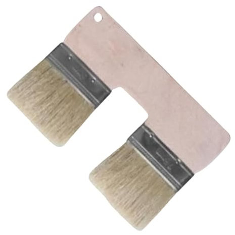 Pinceaux Double Pinceaux Double Couleur en Forme De U De 3 Pouces, Pinceau De Peinture De Finition,Pinceau De Peinture pour Art Pinceaux Peinture,Pinceaux De Texture, pour Peinture Acrylique