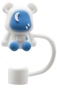 Qeortohers Silikon-Trinkhalm-Aufsatz, 30 & 1,2 l, staubdichter Griff, X0c7 Becher, wiederverwendbar mit Silikon-Trinkhalm-Abdeckung für Tassen