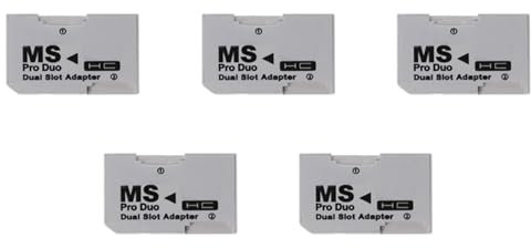 rieder 5X Lector de Tarjetas, Adaptador de Tarjeta Micro-SD TF una MS Pro, Ranuras Duales Individuales para Gamepad para Tarjeta