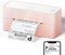 Imprimante Thermique 4x6, 245BT Imprimante Etiquette Expedition Bluetooth pour l'Expédition, Les Petites Entreprises-Compatible avec Amazon, Shopify, Ebay, UPS, Etsy, Rose