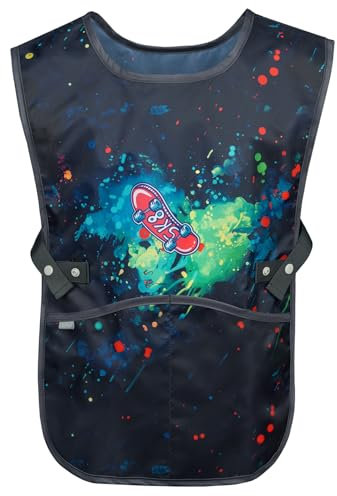 Baagl Kinderschürze Mädchen Jungen Kochschürze Kinder, Schürze Malschürze Bastelschürze für Kinder (Chill)