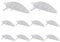 Pesfehhy 10 StüCk AngelköDer KöRper 5Cm 2.7G Unlackierte Crankbait Vib Wobbler Hard Bait Blank KöDer