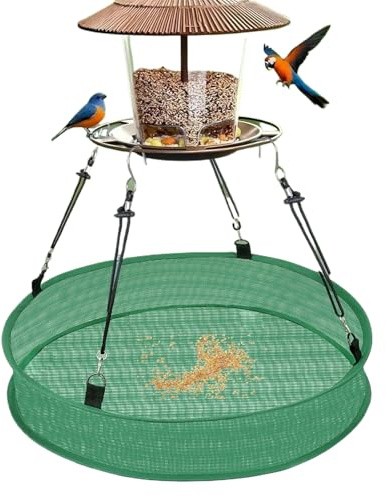 Vogelfutter Auffangschale Für Vogelhäuschen,Kolibri Futterhäuser Für Draußen,Robustes Dekoratives Futtergerät, Wetterfeste Außendeko Für Balkon Terrasse Garten Baum