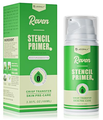 Jconly Tattoo Stencil Transfer Gel 100ml – Professionelles Transfer Gel für Tätowierungen, für alle Hauttypen inkl. empfindlicher Haut – Tattoo Bedarf Creme für dauerhafte klare Schablonen