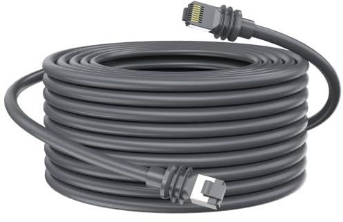 Anehmeta Starlink Cable 150FT/45M, Starlink Gen 3 Cable for Starlink Standard 4/4X/V4/MINI, Replacement Extension Starlink Ethernet Cable Waterproof Satellite, Grey
