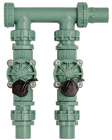 Orbit WaterMaster Preassembled Manifold with Easy Wire 2 valves Single green