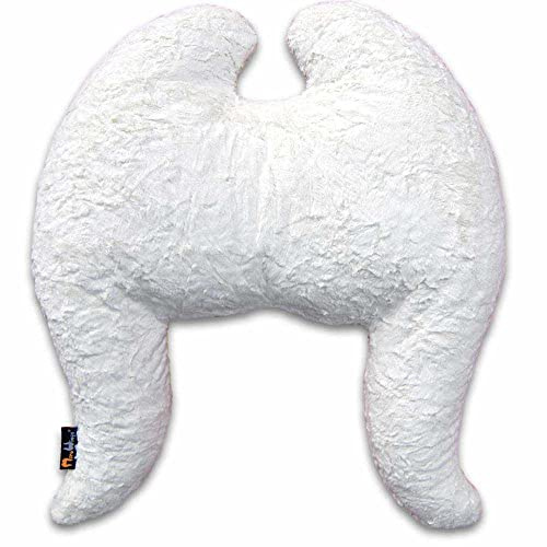 MeroWings, Cuscino poggiatesta a Forma di Ali, Bianco (Weiß), 80 x 70 cm