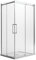 Box Doccia Rettangolare 75x110CM H200 Vetro Trasparente 8mm Destra mod. Prime Corner