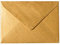 Paper24 25 Umschläge B6 feuchtklebend 100 g/qm, Briefumschläge 12,5 x 17,5 cm für Hochzeit, Geburtstag, zum Basteln in der Farbe Gold
