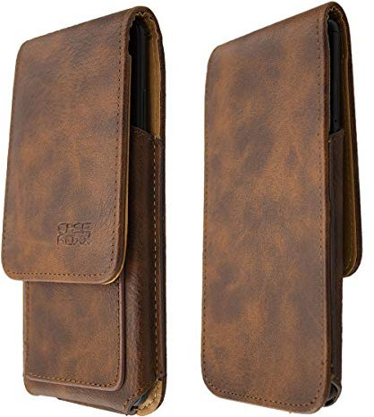 caseroxx Handy Hülle Klappetui kompatibel mit ZTE Blade 10 / Blade 10 Prime / V10, Smartphone Tasche (Klappetui in braun)