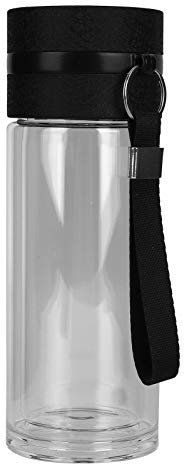 Bouteille d'infuseur de thé de 18 oz, bouteille d'eau à double paroi avec infuseur et couvercle pour bouteille de thé de voyage