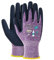 KAYGO 3 Paar Arbeitshandschuhe für Damen Atmungsaktiv Latex Beschichtete Frauen Gartenhandschuhe aus recyceltem Polyester, umweltfreundliche Schutzhandschuhe für Haus- Gartenarbeit (Lila, XS, Gr 6)