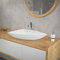 ML-Design Waschbecken aus Keramik in Weiß glänzend 69x46x13 cm Dreieckig, Moderne Aufsatzwaschbecken, Design Waschtisch Aufsatz-Waschschale Waschplatz Handwaschbecken, für das Badezimmer und Gäste-WC