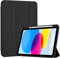 ProCase Cover iPad A16 11 Generazione 11 Pollici 2025 /iPad 10 Generazione 10,9 Pollici 2022 con Portapenna, Custodia iPad (A3354 A3355 A3356 A2696 A2757 A2777) Auto Svegliati/Sonno -Nero