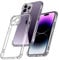 FIVEGGADGETS® for iPhone 12 6.1-Inch, Silicone Shockproof Clear Case With Lens Protection Shockproof Soft TPU Bumper Protective Cover For iPhone 12