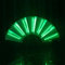 Ter Led neon glow light-up message fan,large folding hand led fan,handheld fan led neon glow light-up,party performance hand fan. (Green)