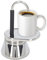 Moka a beccuccio singolo, caffettiera moka 1 tazza, macchina da caffè mini fornello caffettiera portatile, caffettiera italiana 1 tazza, acciaio inossidabile