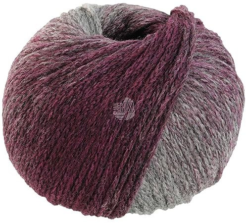 LANA GROSSA Cool Merino Degrade | Leichtes Kettengarn aus klassischer Merinowolle | Handstrickgarn aus 90% Schurwolle (Merino) & 10% Polyamid | 50g Wolle zum Stricken & Häkeln | 150m Garn FB 305