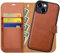 OCASE for iPhone 15 Plus Detachable Case, Magnetic Removable 2 in 1 Flip PU Leather Wallet Case with[Kickstand][RFID Blocking][Card Holder] Shockproof Phone Cover,Brown