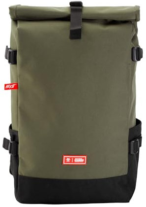 Manufaktur13 Roll-Top Backpack (Riot Gear) - Rucksack (22L) mit Flaschenhalter an beiden Seiten, Daypack mit Innenfächer, Laptopfach, gepolsterte Träger, Reißverschlussfach, für Damen & Herren