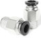 TAILONZ PNEUMATICI Rame maschio diritto 12mm tubo OD x 1/2 BSP Raccordi ad innesto rapido PC12-04 (Confezione da 2)