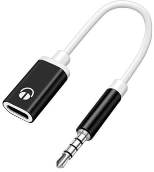 Câble auxiliaire 3,5 mm mâle vers type C femelle pour casque audio convertisseur de type C vers jack 3,5 mm