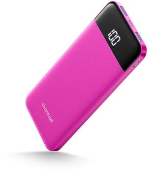 Charmast 10400mAh Power Bank Portable Charger USB C In/Output 5V 3A Battery Pack with LED Display Type C Power Pack Compatible with iPhone 15 14 13 12 11 Samsung S22 S21 Google iPad etc.