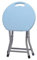 Klapphocker, Faltbarer Campinghocker for Erwachsene, Tragbarer Klapphocker Aus Kunststoff, Zusammenklappbarer Runder Hocker mit Griff Zum Angeln, Wandern, Gartenarbeit, Grillen ( Color : G , Size : Sm