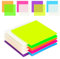 500 Blätter Transparente Haftnotizen -10 Pads Transparent Sticky Notes Selbstklebende Wasserfest Klebezettel für Schulsachen, Büro, Hause,Lehrerbedarf Schulsachen Must Have (75×75 mm,7 Farbens)…