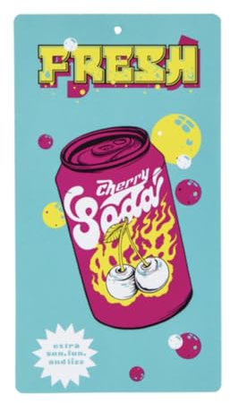 1616 Holdings Fresh Cherry Cola Soda Pop Can Sommer Strand Pool Handtuch Extra Sun Fun and Fizz