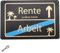 ALEGRE Holz Rente Schild,Rente (Arbeit) Ortsschild,Lustige Ruhestand Deko Holz Schild,Geschenke zum Renteneintritt,Renteneintritt Geschenk Männer Frauen,20x30cm,Rente Geschenk