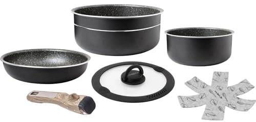 BRUNNER Camping Koch Geschirr Set Pirate Spacemaster 22 cm Outdoor Topf Pfanne