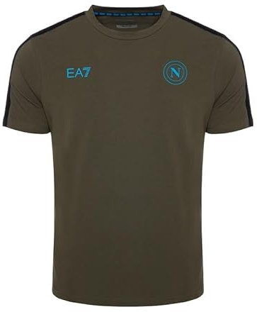 SSC Napoli Maglia Rappresentanza, EA7 Prodotto Ufficiale, Maglia Calcio Olive Night Junior 2024/2025-6Y