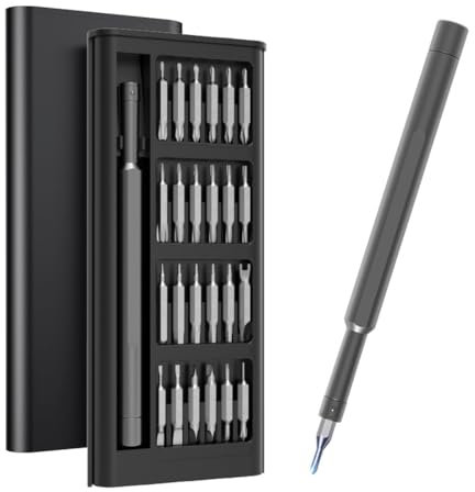 IKOPFLN Kit Tournevis de precision Set Outils avec Torx T2 T3 T4 T5 T6 T8 T9 T10 Etoile P2 P5 Triwing Y000 etc pour iPhone, Macbook, Switch, PS4, Smartphone, Laptop, PC, Lunettes, Montre