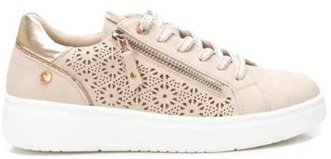 XTI - Sportschuhe Sneaker Damen Beige - Bequeme und vielseitige Schuhe - Casual Mode - Modell 14362802 (Größe 37)