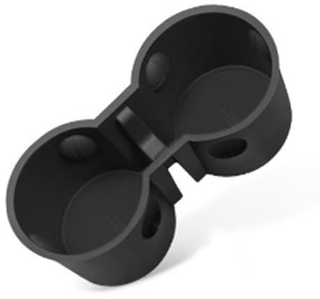 HLJMRD Black TPE Centre Console Cup Holder Insert for Tesla Model 3/ Model Y 2024,Non-Slip and Eco-Friendly