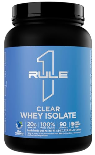 Rule1 R1 Clear Isolate (689g) Blue Raspberry - Eiweiße - Klares Protein