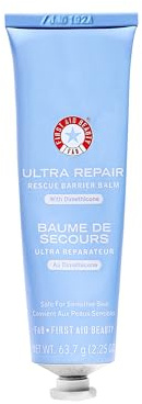 First Aid Beauty - Ultra Repair Rescue Barrier Balm, Deep Hydrating Skin Barrier Mask with 1% Dimethicone, Visible 24-Hour Relief for Dry, Cracked & Chapped Skin, Safe for Sensitive Skin, 63.7g