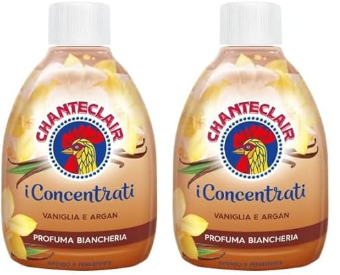 Chanteclair - I Concentrati, Profuma Biancheria, Vaniglia e Argan, Profumo Intenso e Persistente sui Capi - 220 ml (Confezione da 2)